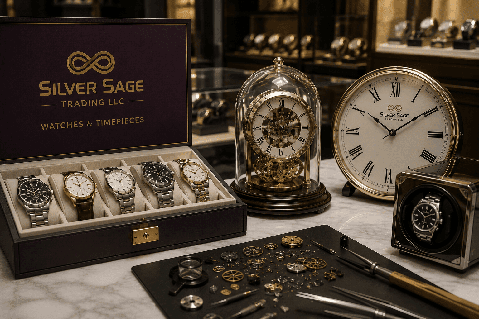 Watches, Clocks & Spare Parts